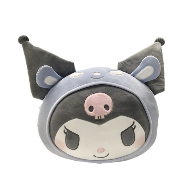 Sanrio character Head-Shape Pillow (Kuromi)